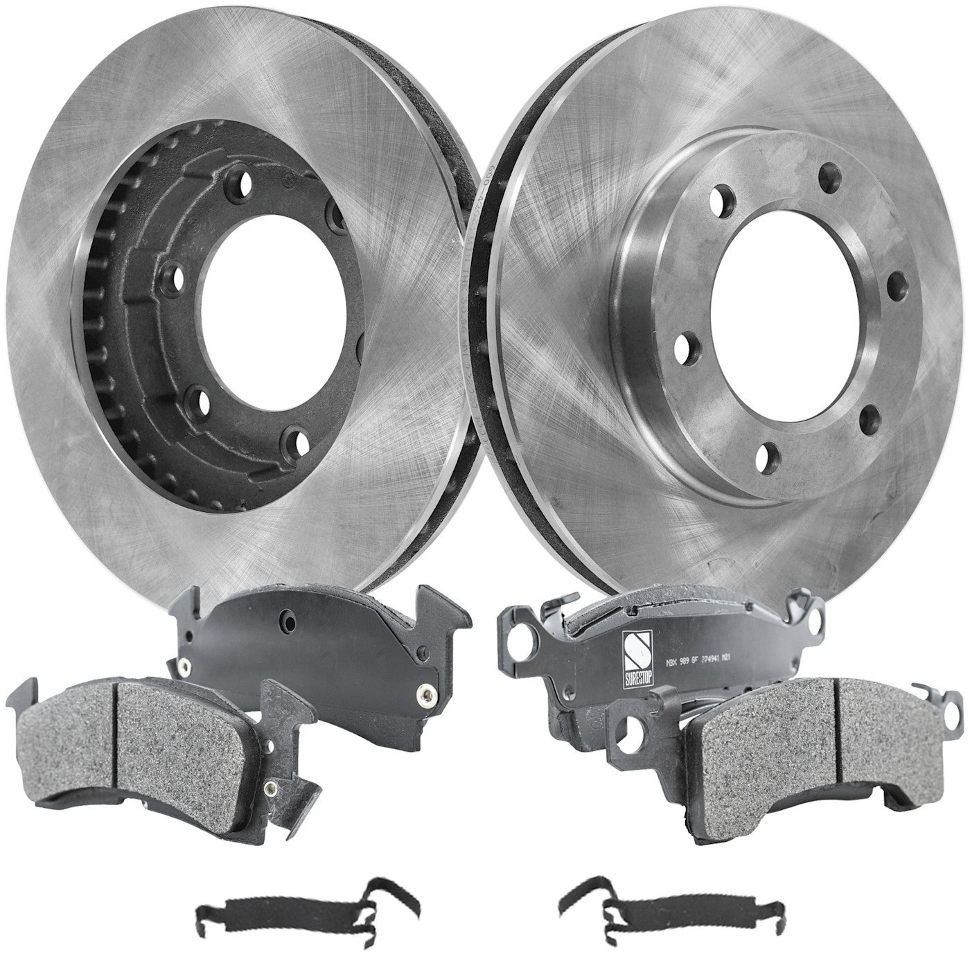 Set of 4 Brake Discs and Pads for Chevrolet K5 Blazer (1975–1986)