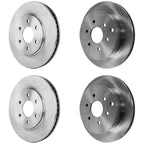 Set of 2 Front & Rear Brake Disc Rotors for Nissan Frontier, Suzuki Equator