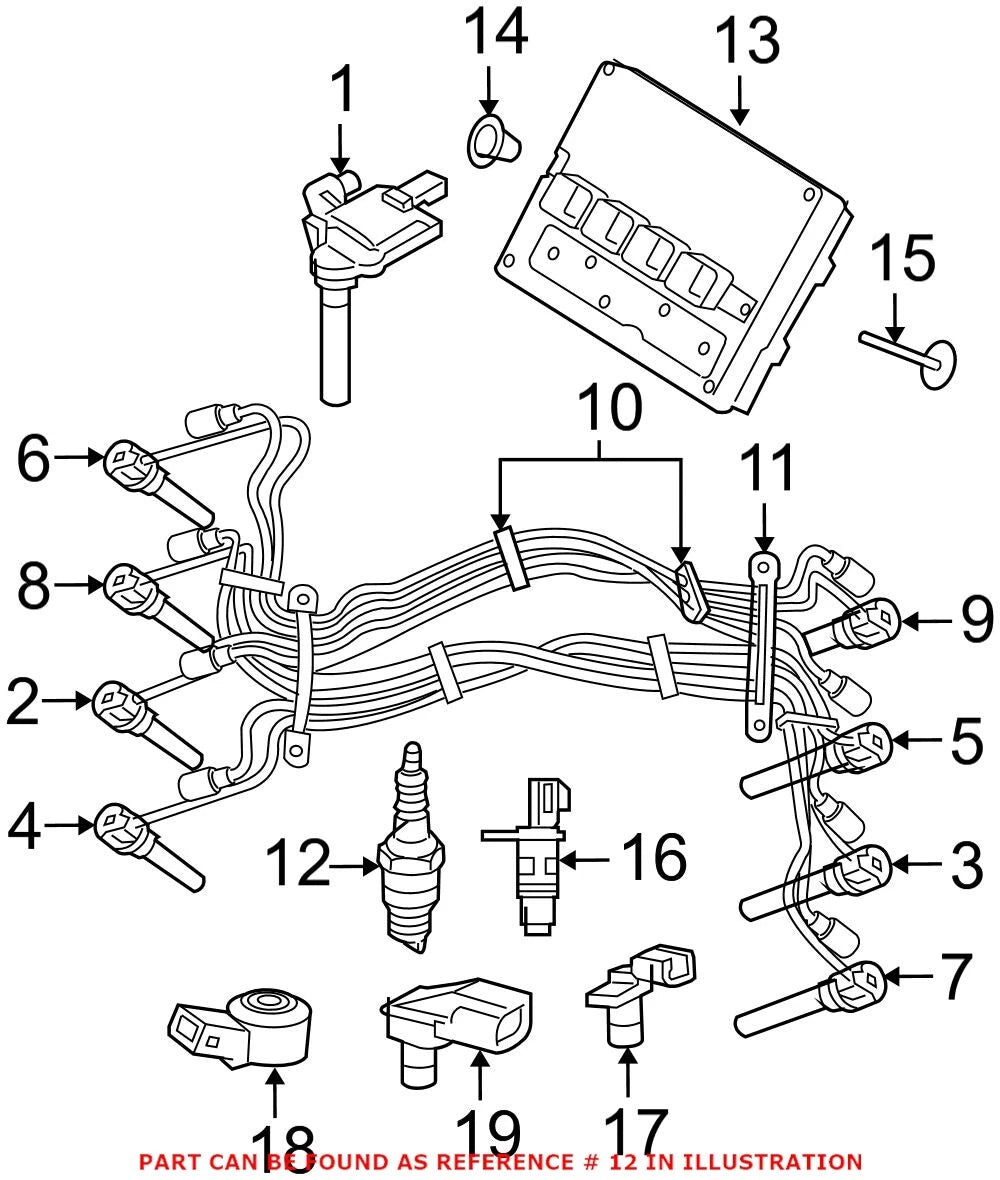 Genuine OEM Mopar Super Plus Nickel Spark Plug for Chrysler Dodge Jeep Ram
