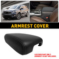 Console Lid Armrest Cover for Infiniti QX60 (2014–2020) Black PU Leather