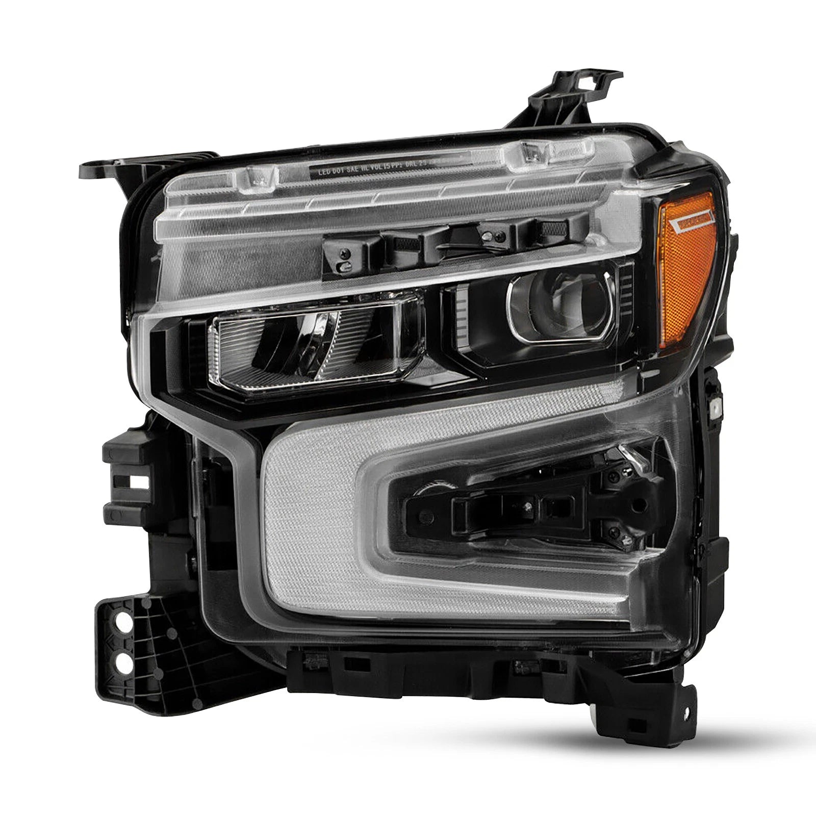 LED Headlight for Chevy Silverado 1500 ZR2 (2022–2026) Black w/LED DRL