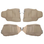 Set of 2 Front Bottom Top Seat Covers for Ford F250 F350 (2002–2007) Tan