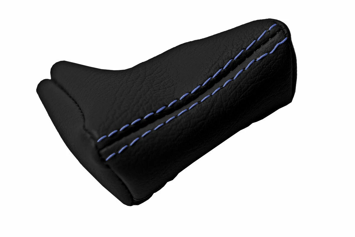 Leather Automatic Shift Gear Knob Cover for BMW E34 (1988–1995) Blue Stitch