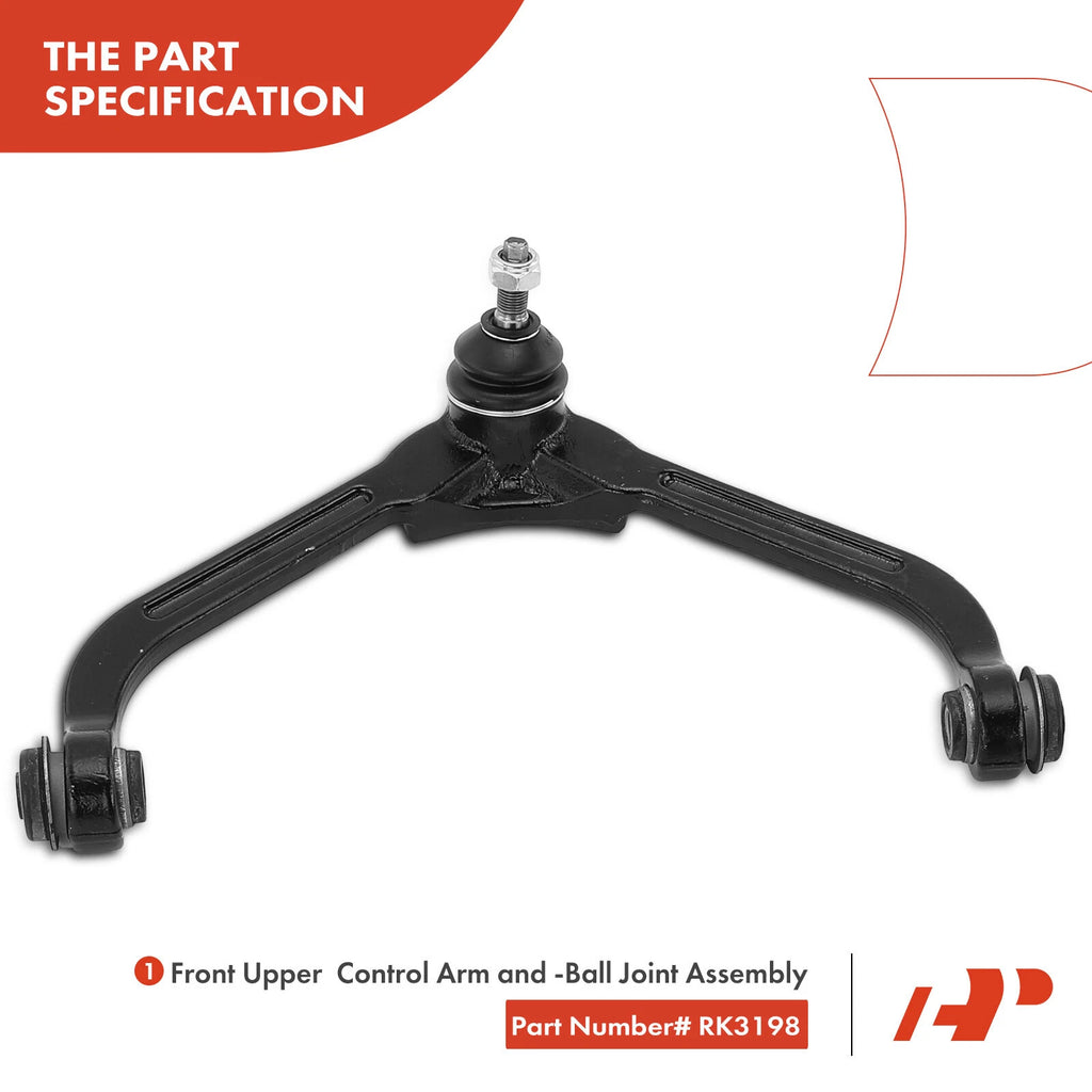 Set of 12 Front Control Arm Sway Bar Links for Jeep Liberty (2002–2004)