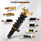 Coilovers for Honda Accord (2013–2016) Adjustable Height Suspension Kit