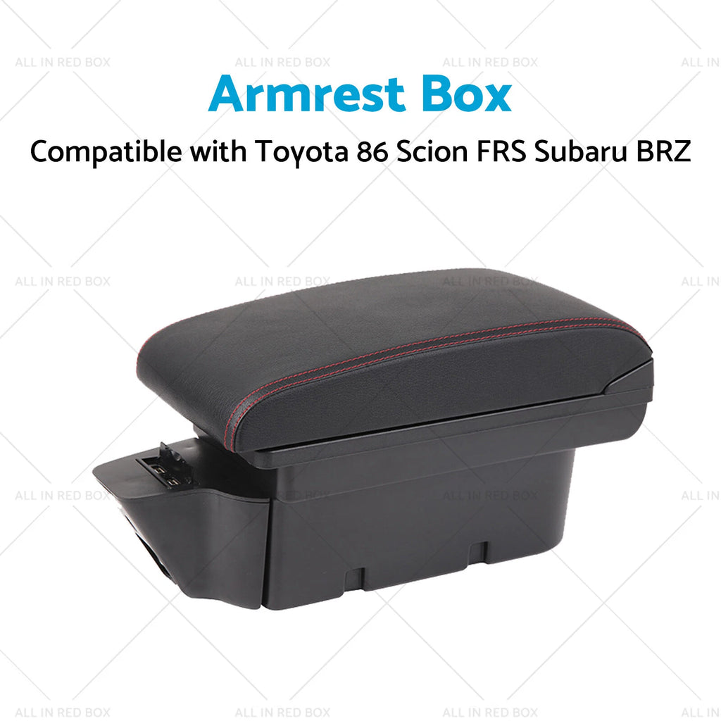 Centre Console Armrest Storage Box for Toyota 86 Subaru BRZ (2012–2020)