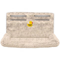 Seat Armour Tan Large Fur Pet Bed w/Jeep Duck Logo Accessory - SAR132T