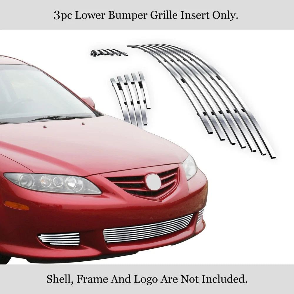 Stainless Chrome Billet Grill for Mazda 6 (2003-2005)