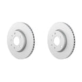2X Bosch QuietCast Front Disc Brake Rotors for Mazda 3 Sport (2019–2022)