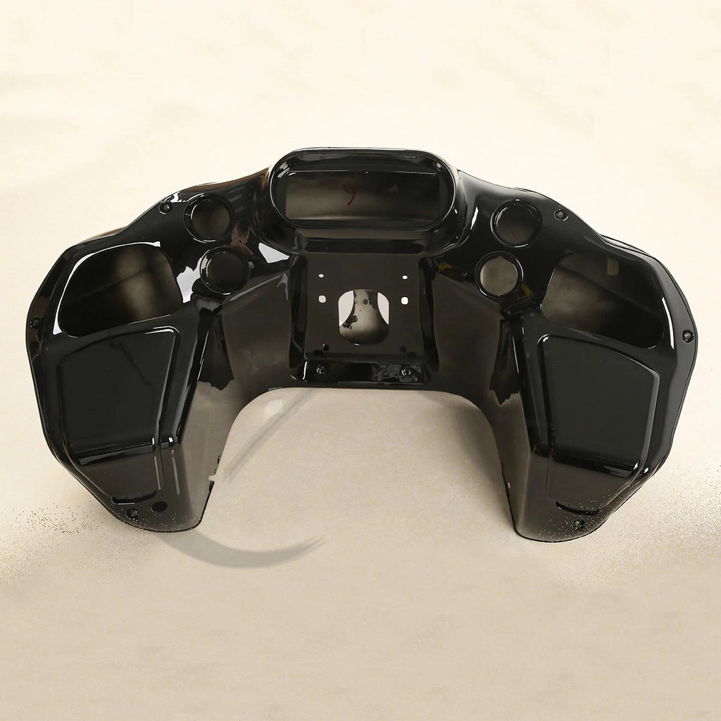 LED Headlight for Harley Road Glide (1998–2013) - Matte Black Inner Outer Fairing