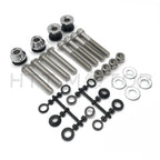 Sissy Bar Docking Hardware Kit Chrome for Harley Softail (1984–1999)