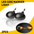 Clear Lens Amber LED Side Marker Light for Mini Cooper R55 R56 R57 R58 R59 (2007–2015)
