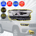 Right Side Headlight for Jeep Grand Cherokee L (2021–2024) 68376980AG