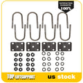2 Pack Trailer U Bolt Kit for 7000lbs Trailer Axle 3" Round