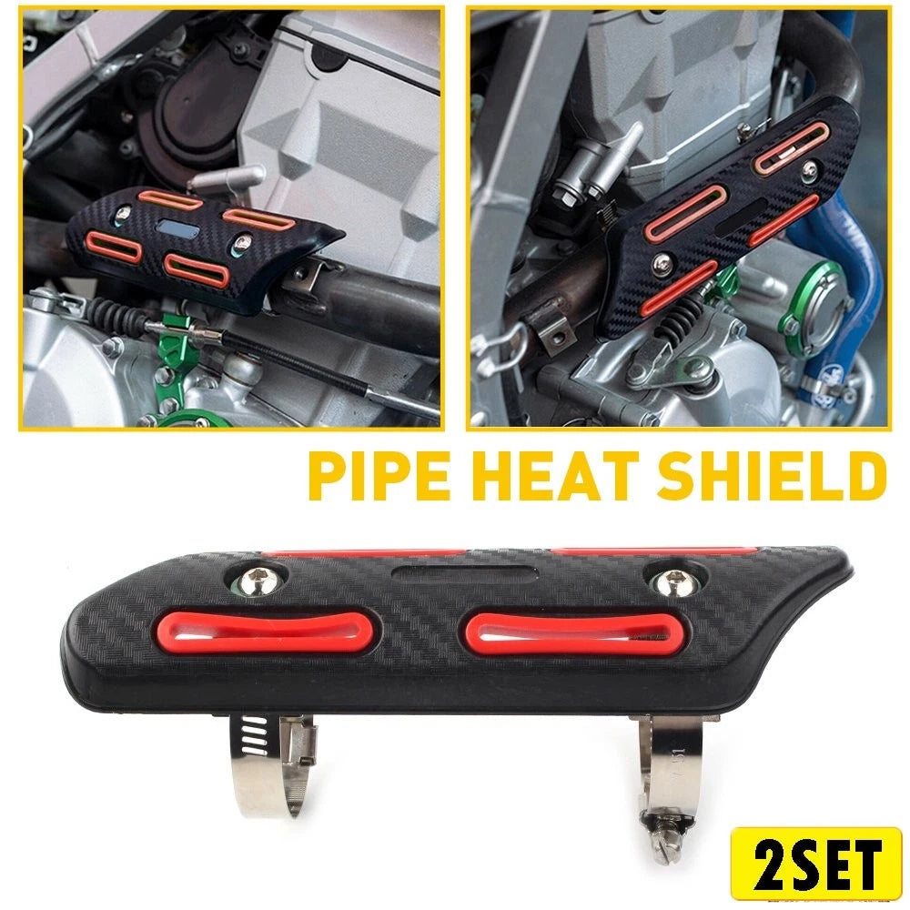 2X Pipe Heat Shield Cover Protector for KTM SXF 250 350 450 500 EXC (2017–2023)