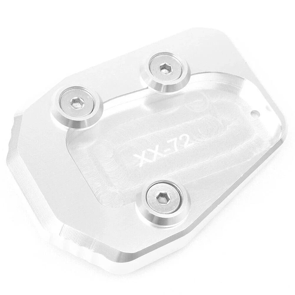 Sidestand Kickstand Silver Extension Pad for Yamaha MT-09 (2013-2016)