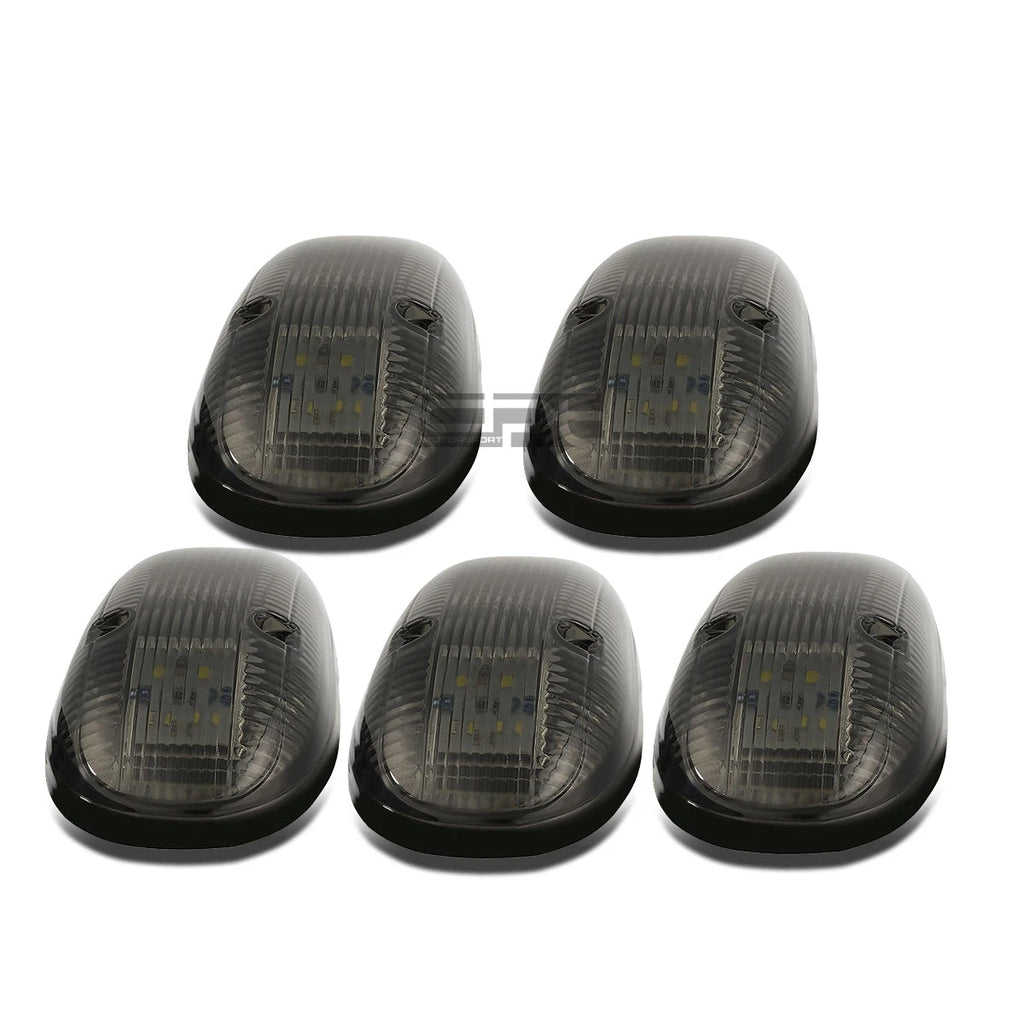 5Pcs Smoked Housing Blue LED Cab Roof Running Light for Dodge Ram (1999–2001)