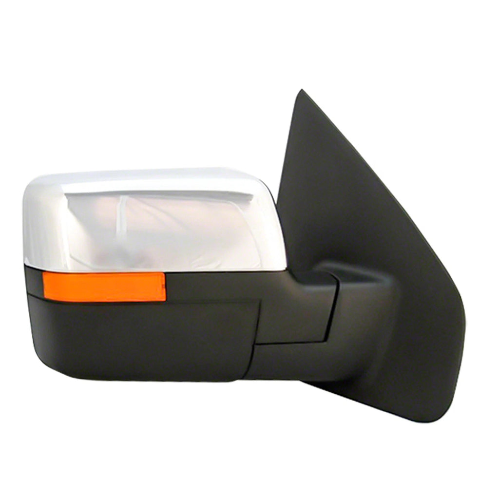 Replacement Chrome Mirror Set w Driver Side Convex Spot for Toyota Hilux (2005–2015)