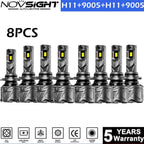 9005 + H11 LED Headlight Bulbs Kit for Universal Fit