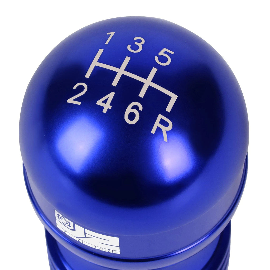 J2 Universal Aluminum Shift Knob Blue Teardrop with Thread Adapters