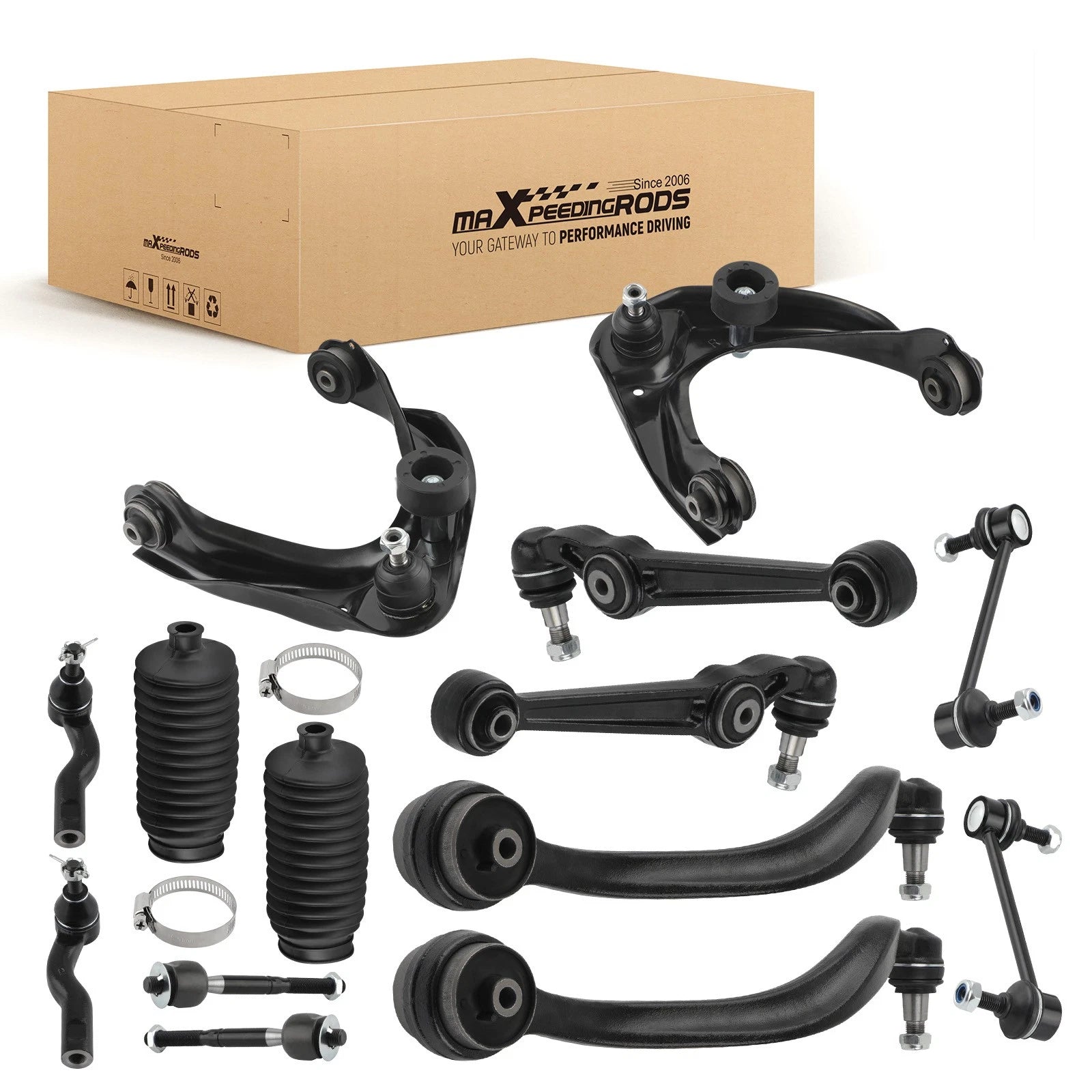 Front Upper Lower Control Arm Tie Rods for Ford Fusion (2010–2012)