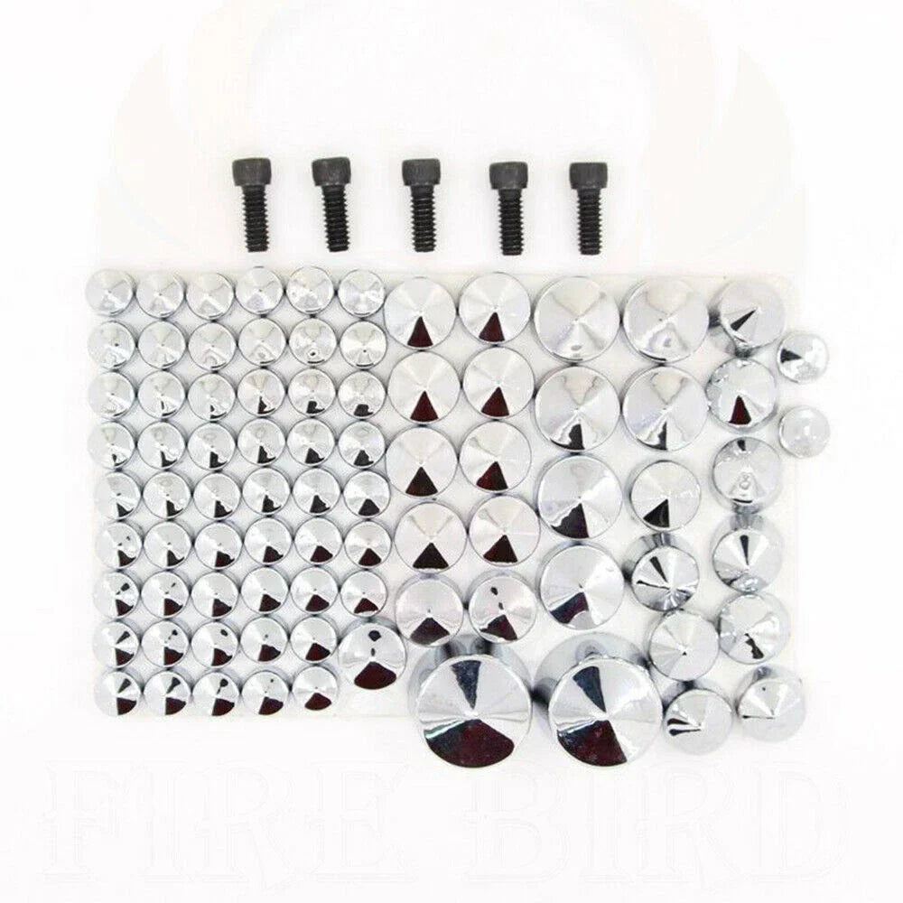 Chrome Bolt Topper Cover Caps for Harley Twin Cam Softail (2007-2013)