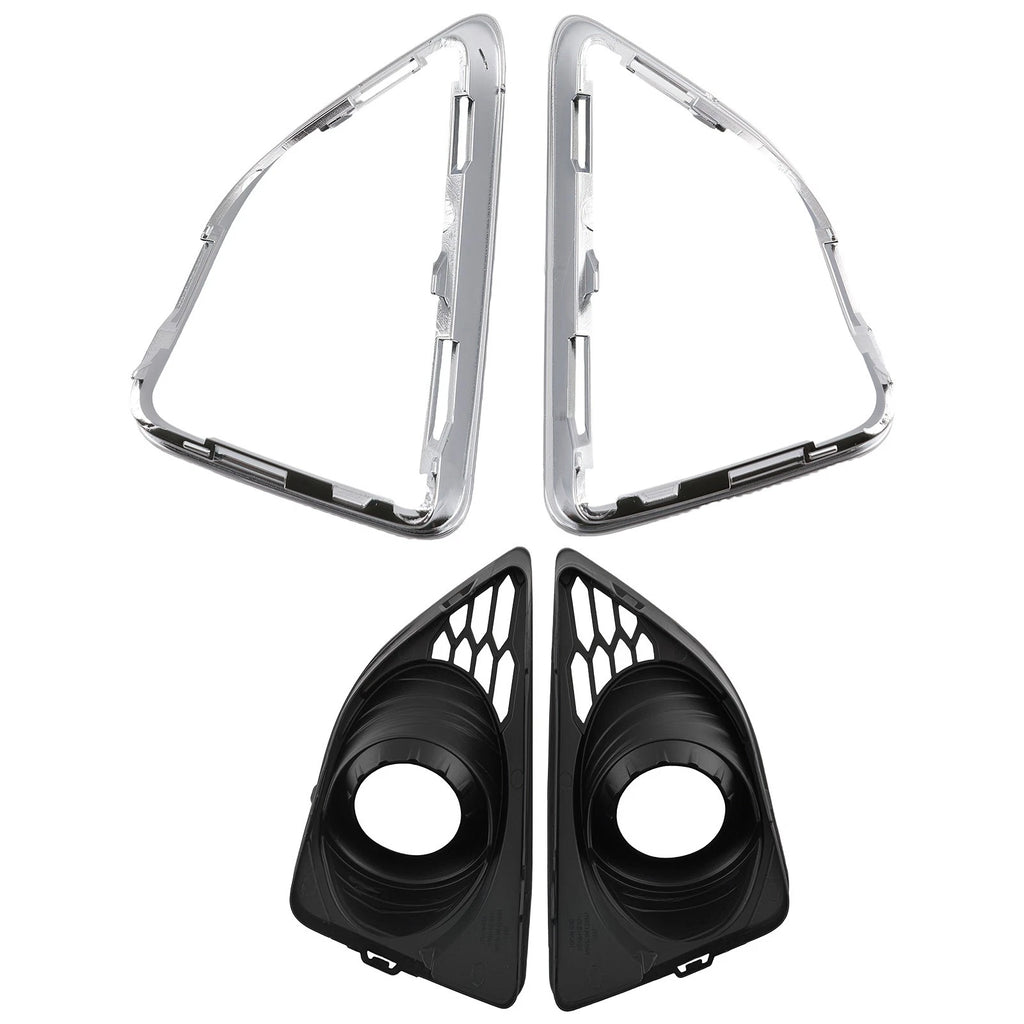 Chrome Fog Light Grille Cover for Ford Fusion (2010–2012) Driver Passenger Side