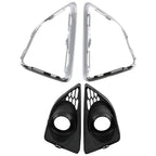 Chrome Fog Light Grille Cover for Ford Fusion (2010–2012) Driver Passenger Side