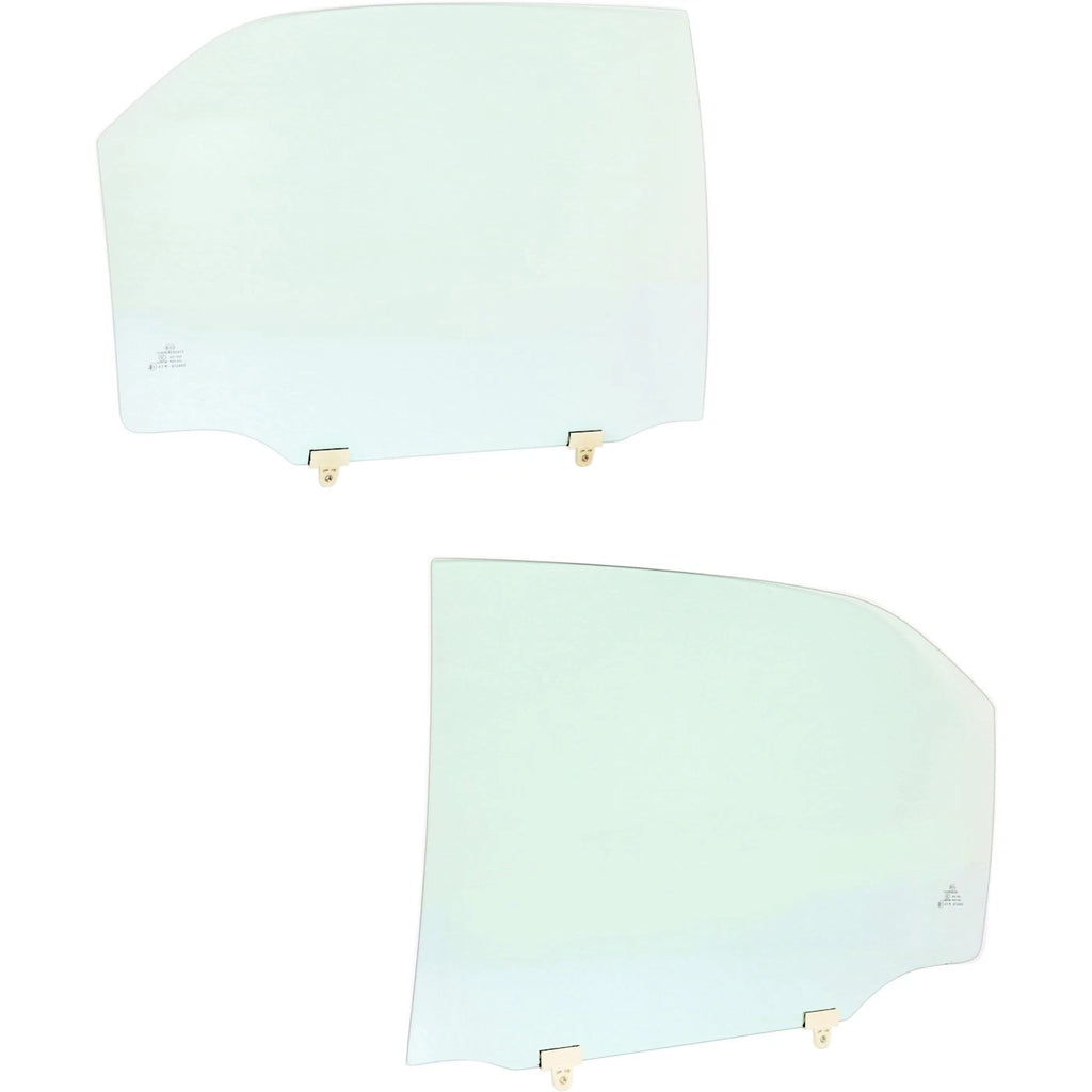 Set of 2 Door Glass for Honda Accord (1998–2002) Rear Driver & Passenger Side