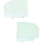 Set of 2 Door Glass for Honda Accord (1998–2002) Rear Driver & Passenger Side