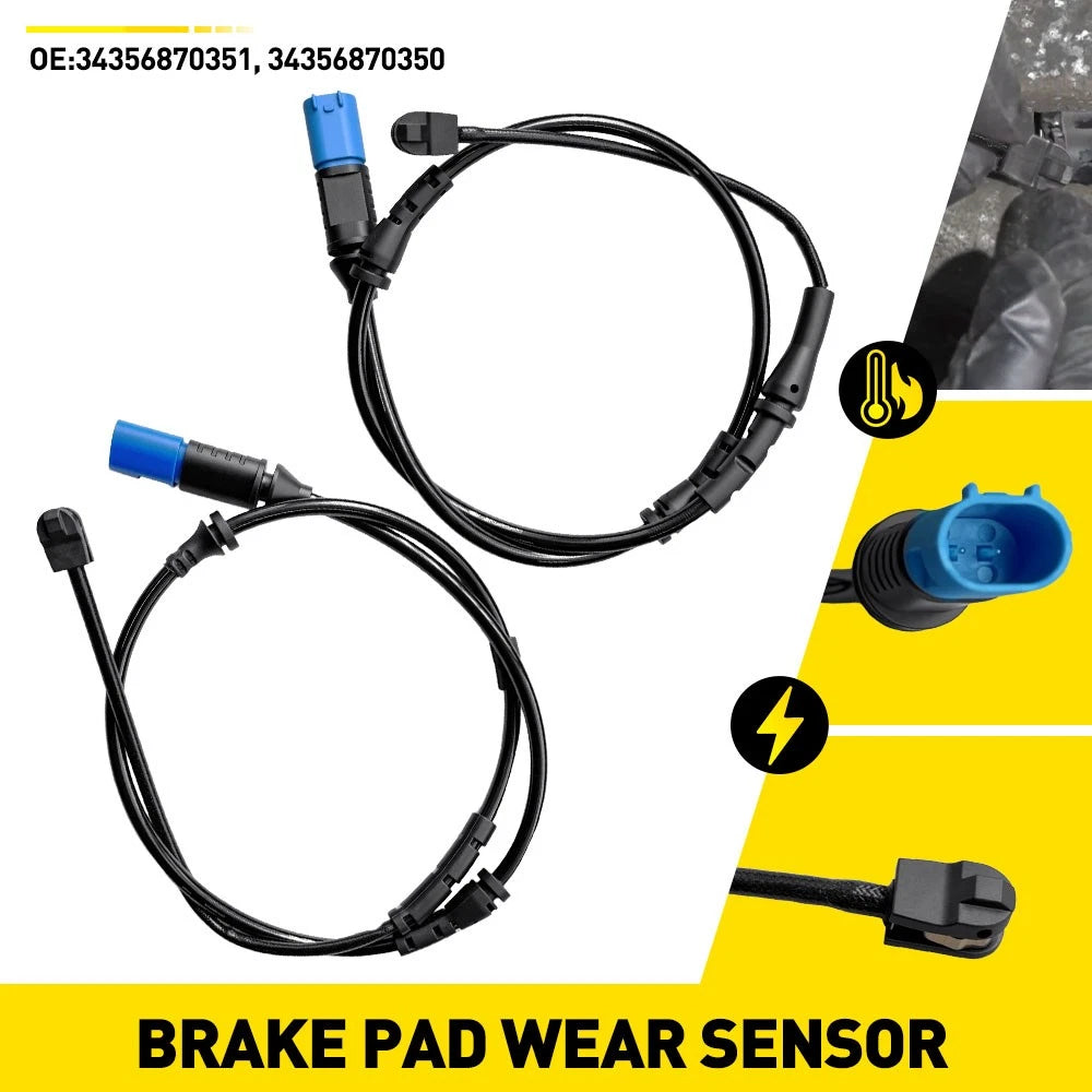 2X Brake Pad Wear Sensor for BMW X3 G01 F97 (2018–2024) 34356870351/350