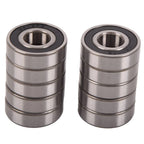 Set of 10 Rubber Wheel Sealed Ball Bearings for Various Models (C3)