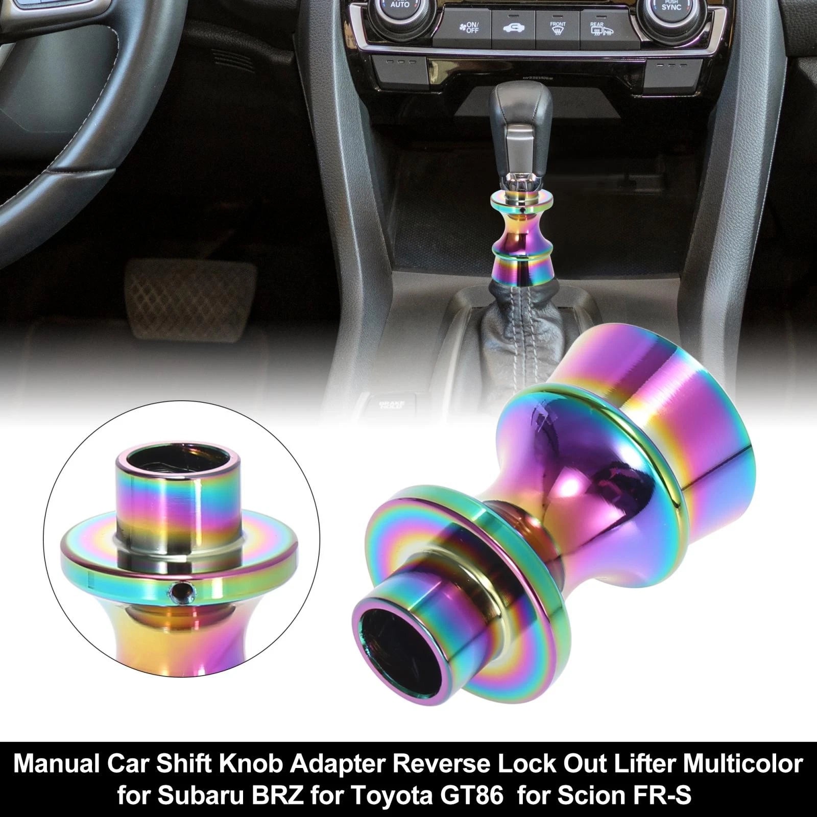 Shift Knob Reverse Lock Out Lifter Multicolor for Subaru BRZ, Toyota GT86 (2013–2021)