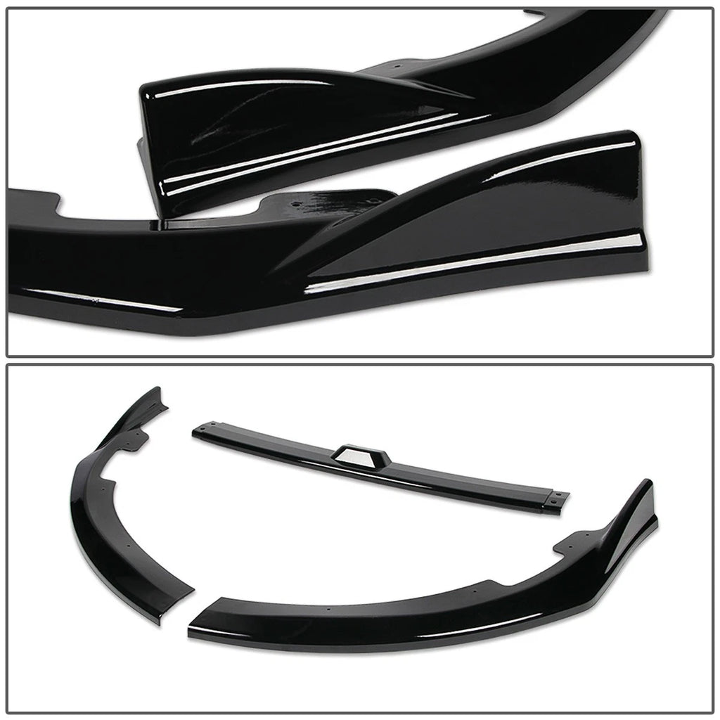 3Pc Front Bumper Lip Splitter Diffuser for Subaru WRX STI (2008–2010)