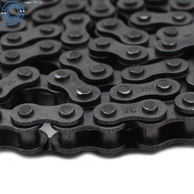 #35 Roller Chain 10 Feet with 2 Connecting Links 0.375 Inch