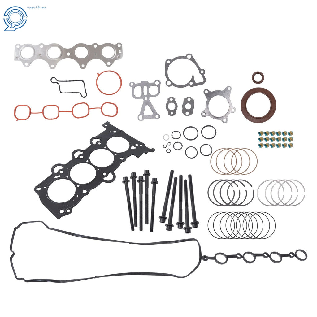 Set of Head Gasket Bolts & Piston Rings for Hyundai Accent Veloster Tucson (2011–2019)