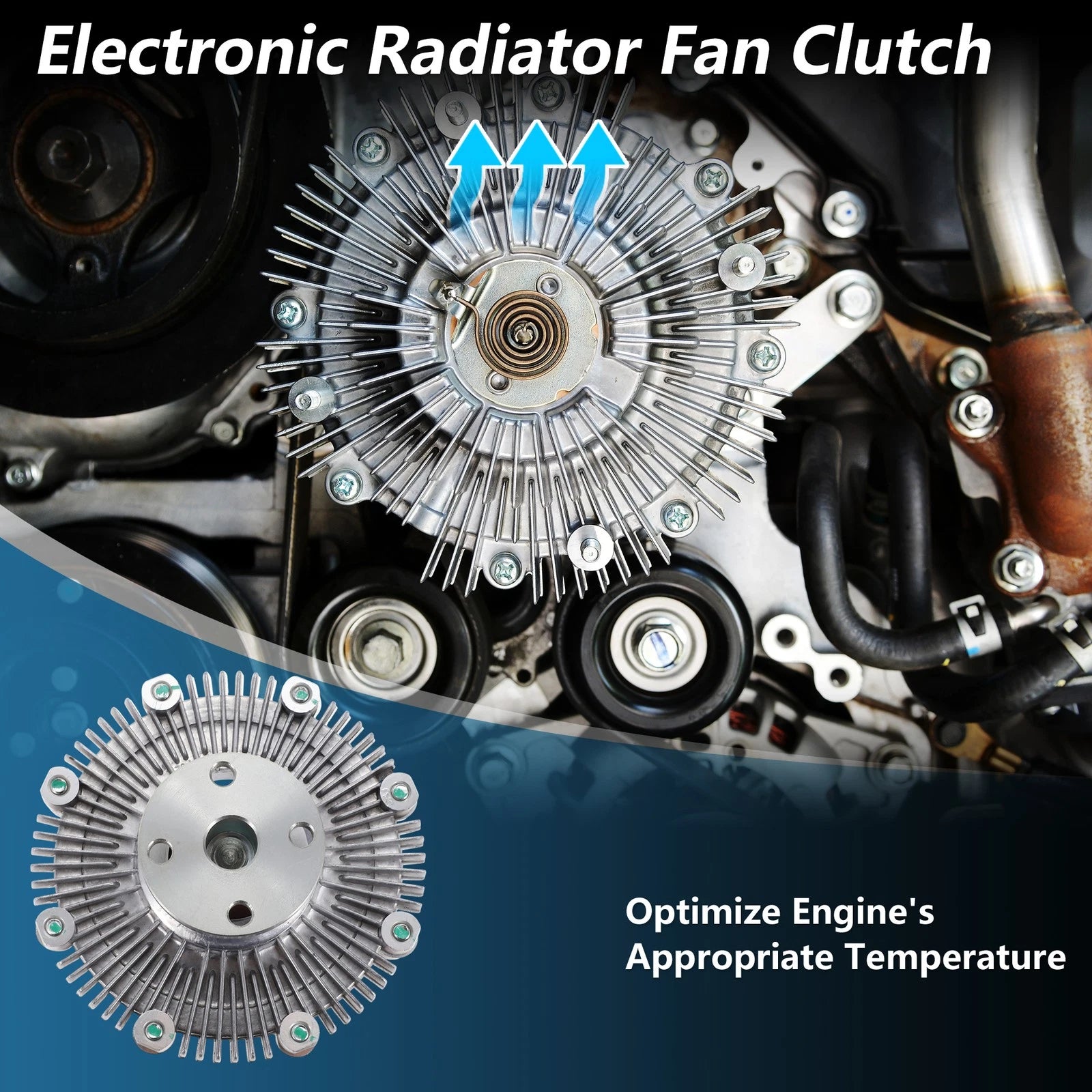 Engine Cooling Fan Clutch for Dodge Ram 50 L4 2.0L (1983–1989) No. 19189657