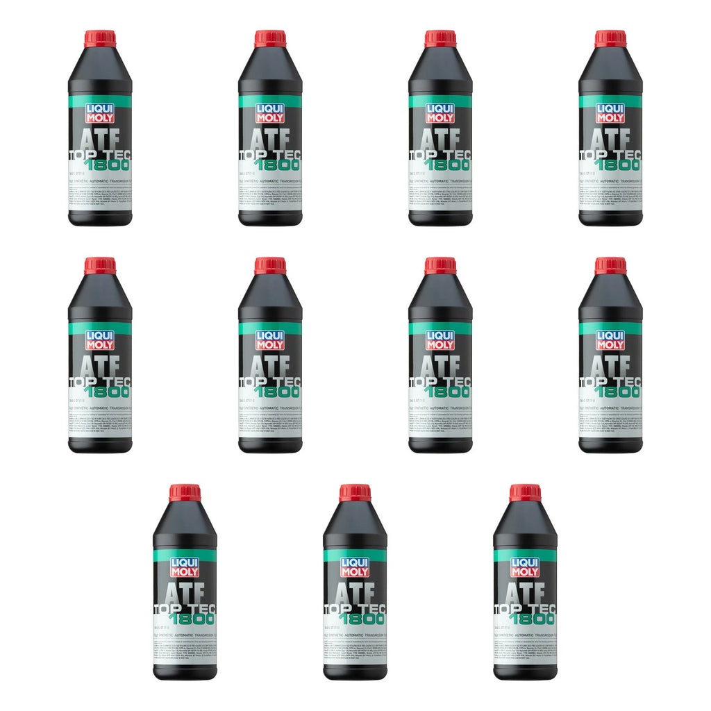 Set of 11 Liqui Moly Top Tec ATF 1800 Automatic Transmission Fluid (1L)