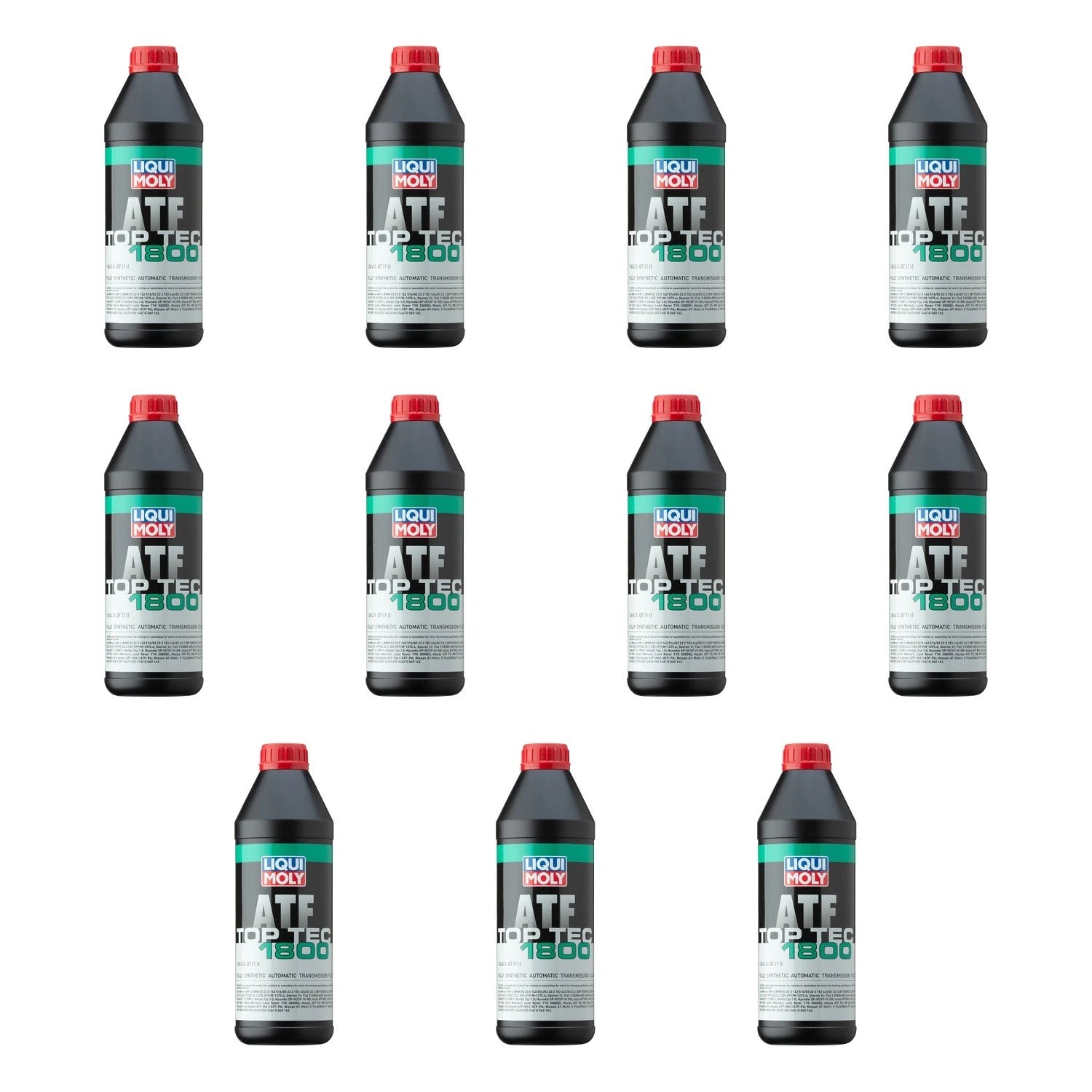 Set of 11 Liqui Moly Top Tec ATF 1800 Automatic Transmission Fluid (1L)