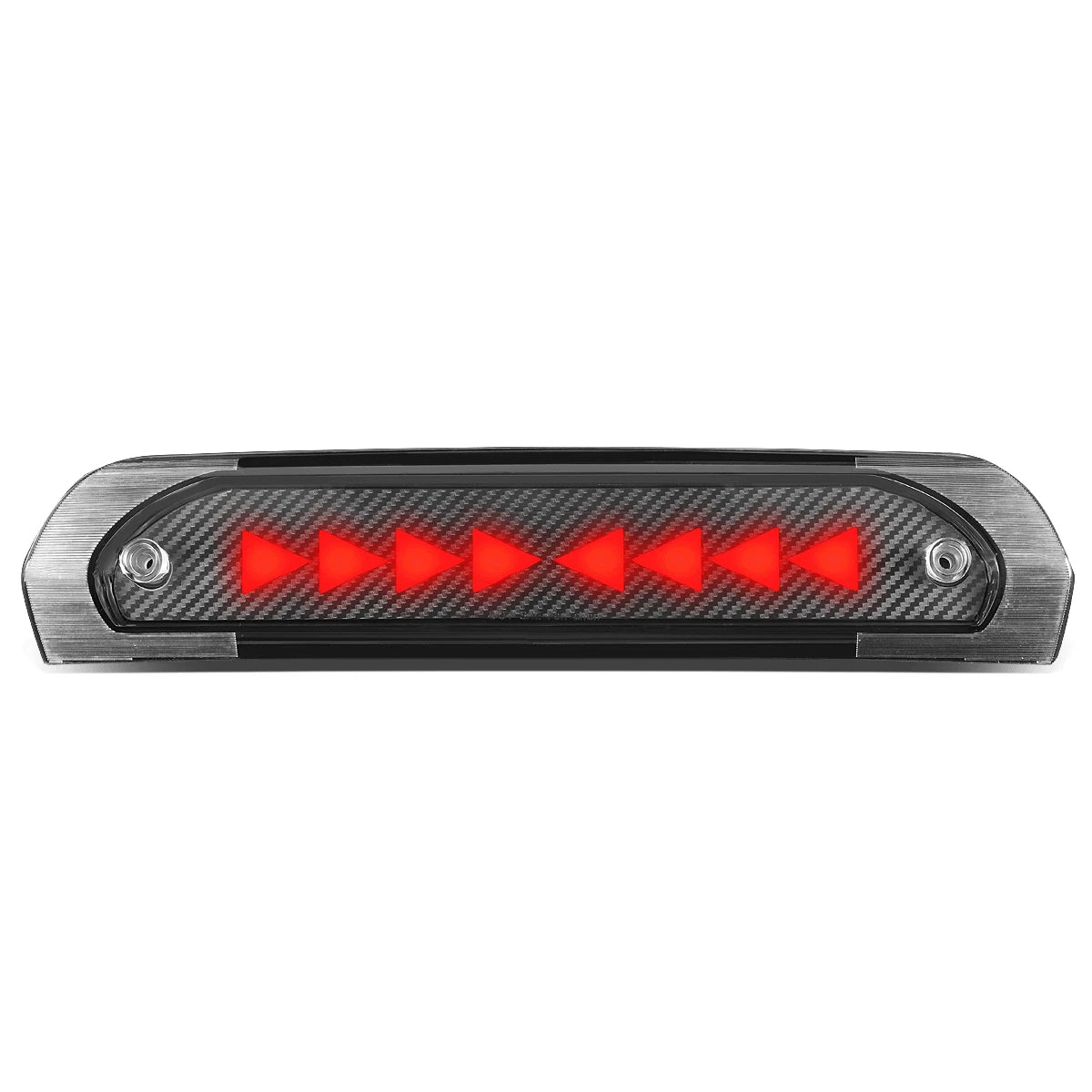 Chasing Triangle LED Carbon Third Brake Light for Ram 1500 2500 3500 (2002–2009)