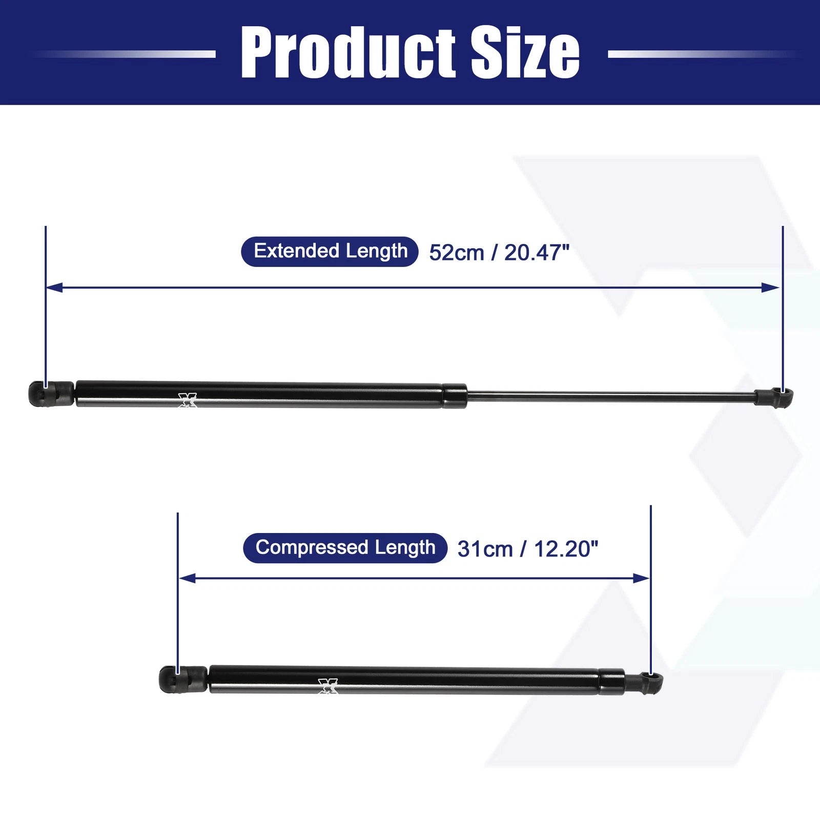2X Front Hood Gas Lift Supports for Lexus RX350 (2010–2015)