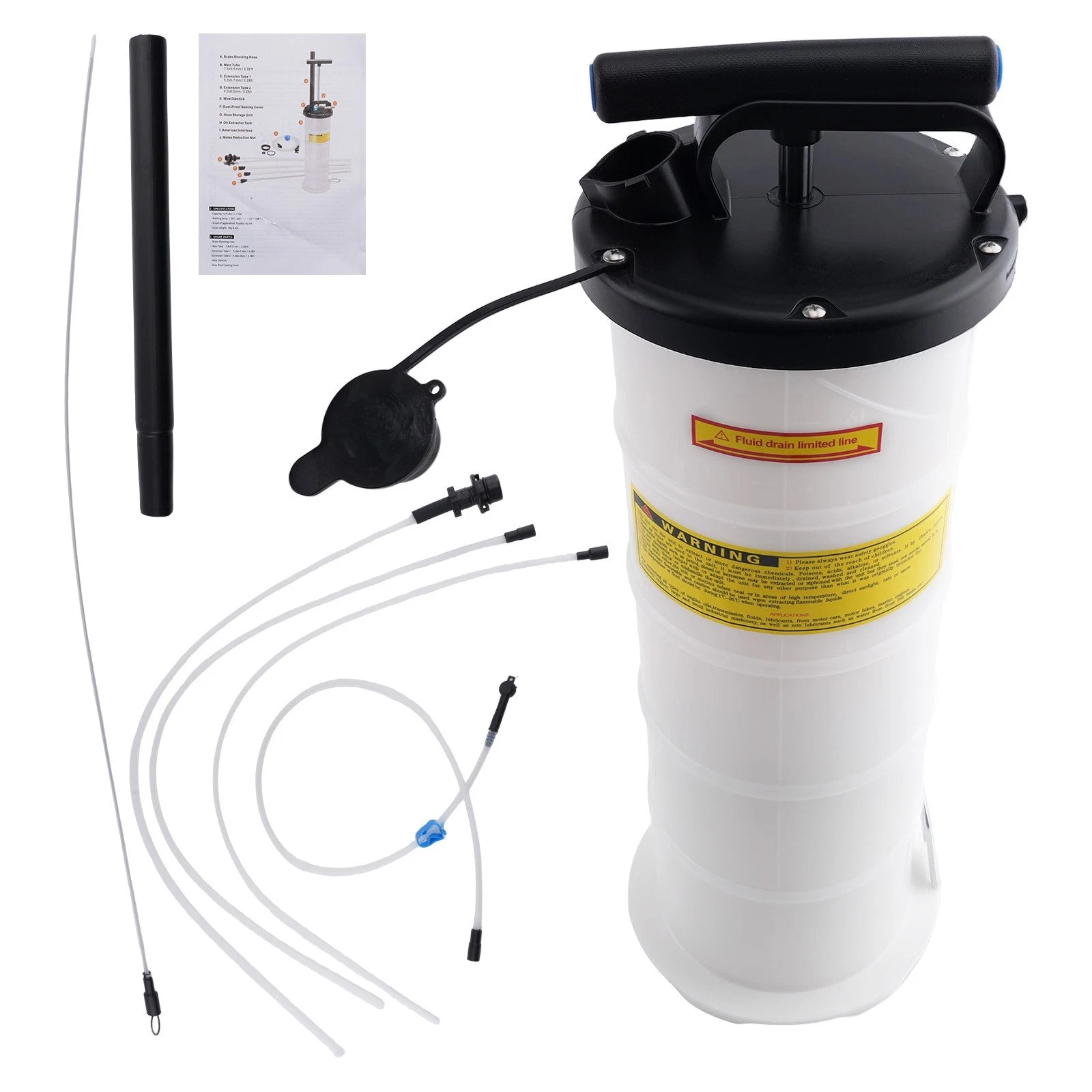 Fluid Extractor Hand Pump Tool with Multi-Tube 39.3in