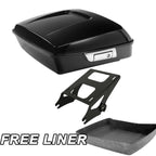 Chopped Trunk Black Mount Rack for Harley Street Road Glide King (2014–Up)