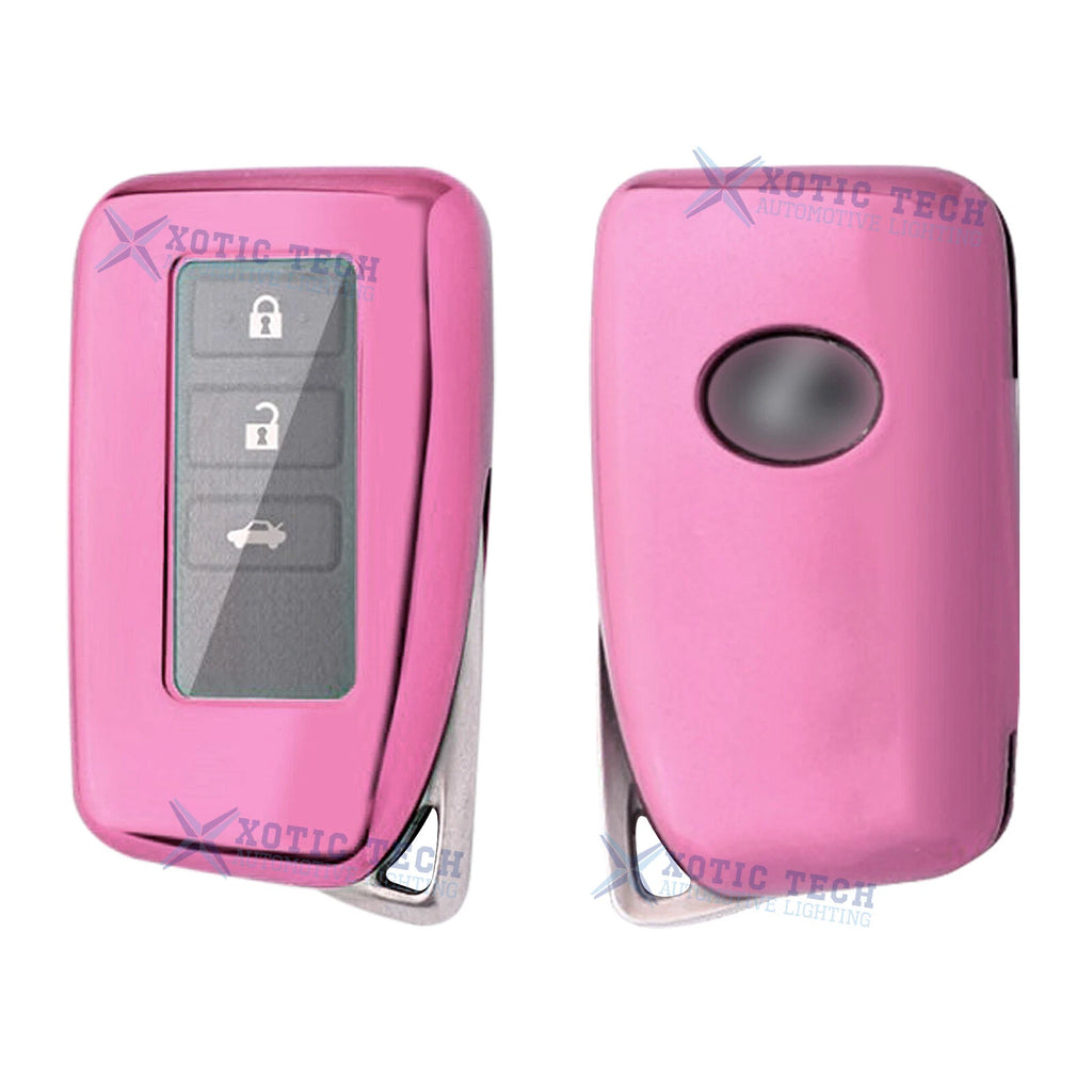 Pink TPU Full Cover Remote Key Fob Holder for Lexus (2015-2024)