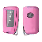 Pink TPU Full Cover Remote Key Fob Holder for Lexus (2015-2024)