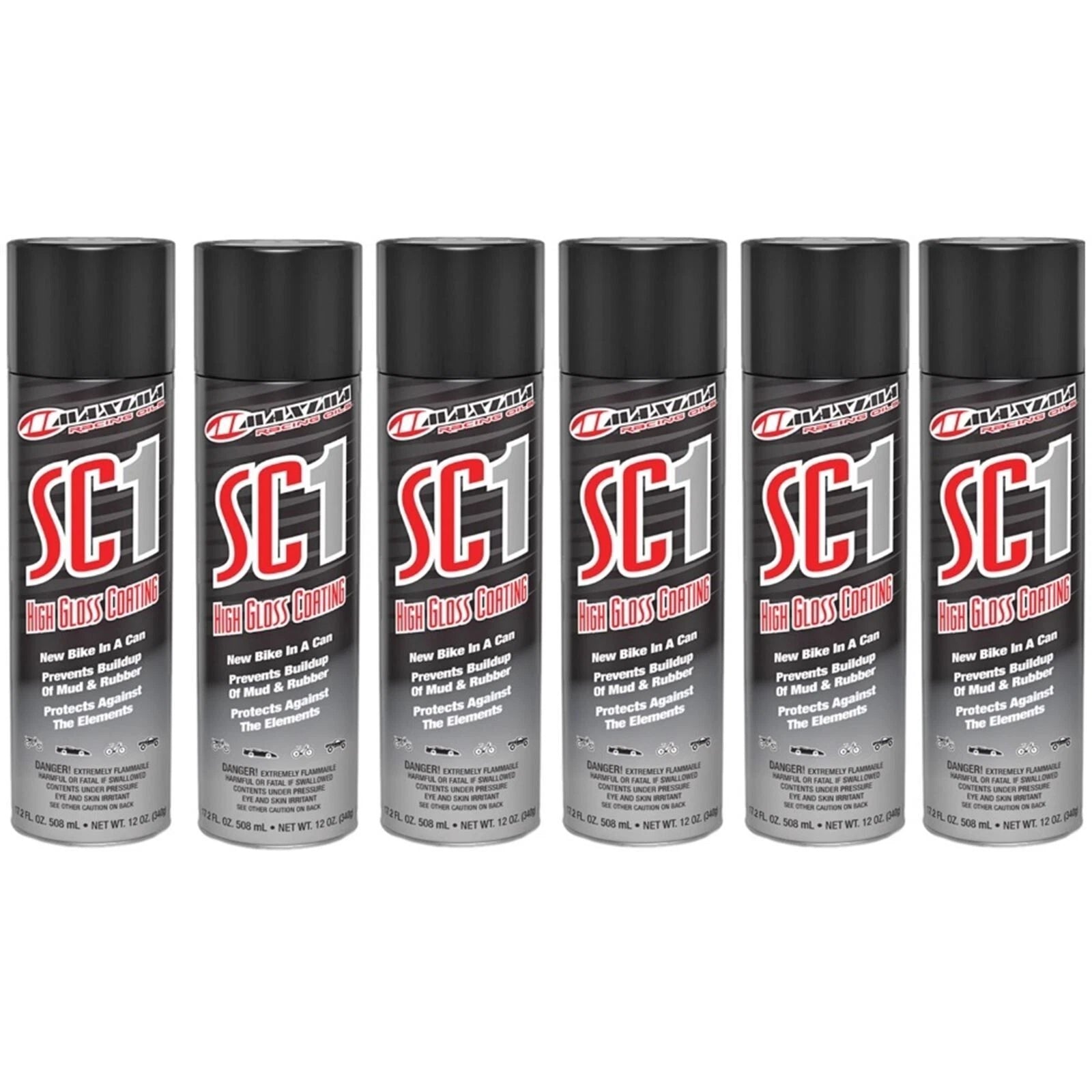 6X Maxima SC1 High Gloss Coating Silicone Detailer Spray for Dirt Bike ATV UTV