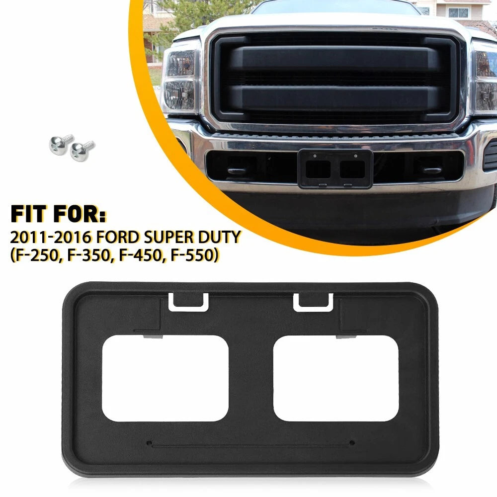 Front License Plate Bracket for Ford F250 F350 F450 F550 Super Duty (2011–2016)