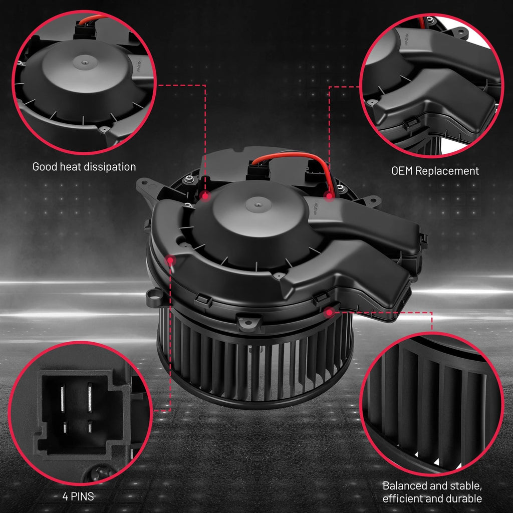 Blower Motor with Fan Cage for BMW E38 E65 740i 740iL 750iL (1988â1996)