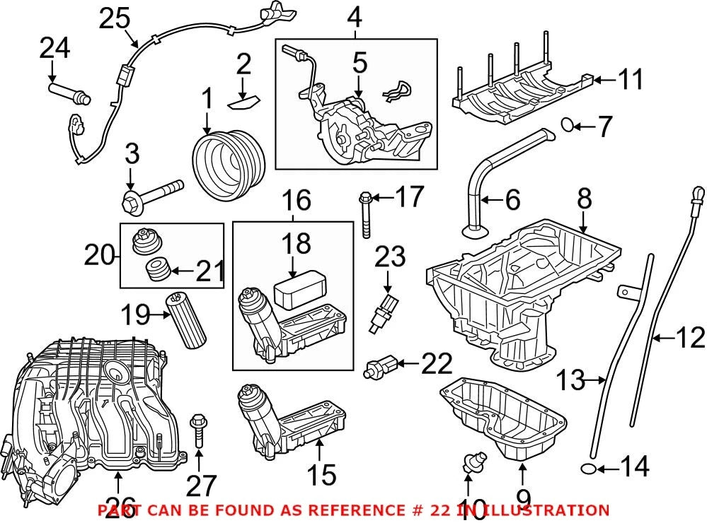 Engine Oil Pressure Switch for Chrysler Dodge Jeep Ram (OEM)