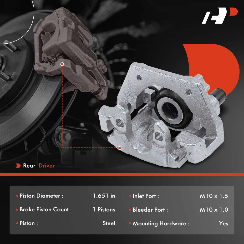 Rear Left Brake Caliper with Bracket for BMW X5 (2002-2006)